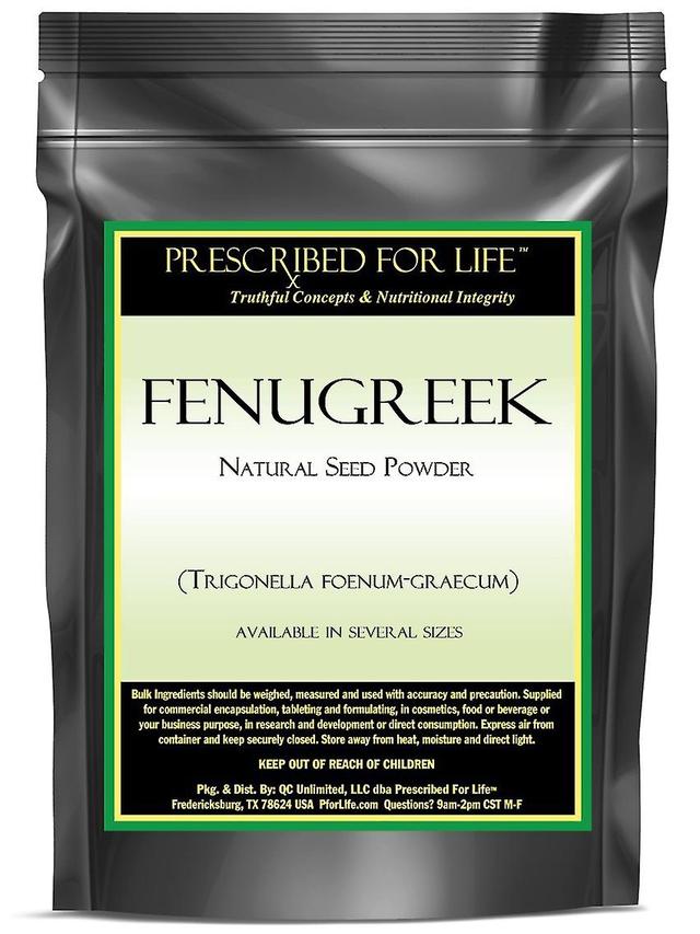 Prescribed For Life Fenugreek-naturligt frø fint pulver (Trigonella foenum-graecum) 1 kg (2.2 lb) on Productcaster.