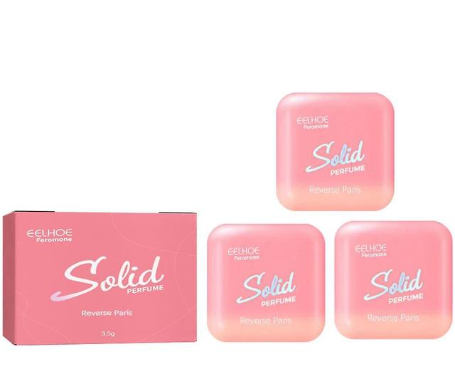 Pheromone Solid Balm Natural Light Fragrance Long-lasting Fragrance Portable Smear Body Skin Balm B 3pcs on Productcaster.