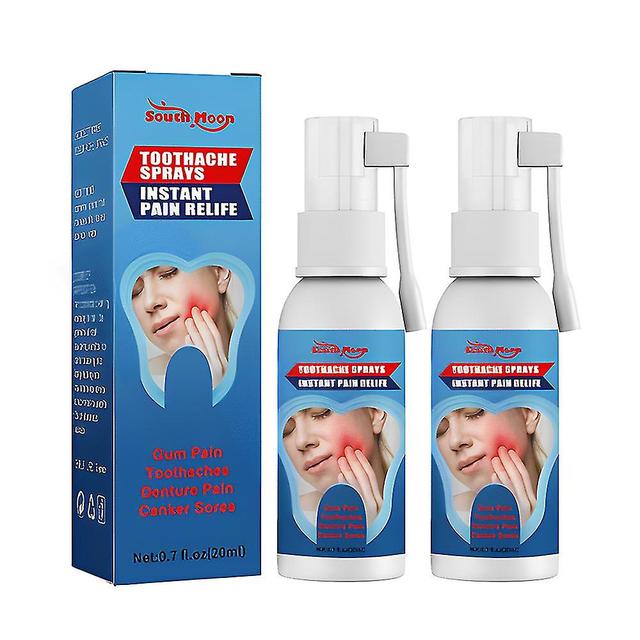 2pcs Remedies Teeth & Gums Spray, Instant Teeth Treatment Relief Toothache Sprays on Productcaster.