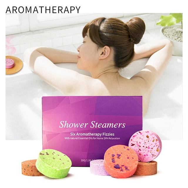 Baodan Stress Relief Aromatherapy Bathing Tablets 6-piece Dry Flower Bathing Gift As shown on Productcaster.