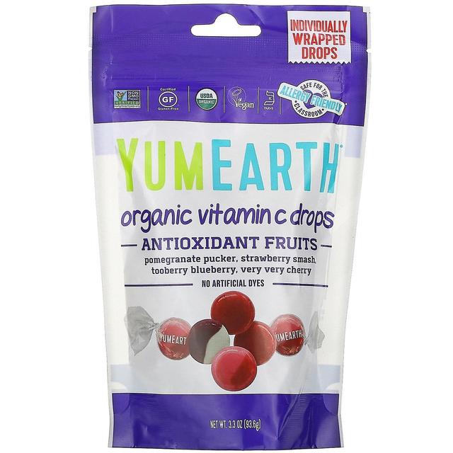 YumEarth, Organic Vitamin C Drops, Anti-Oxifruits, 3.3 oz (93.6 g) on Productcaster.