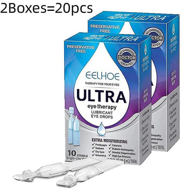 Zero Shipping Costs 20pcs Gouttes Oculaires Soulagement Efficace Inconfort Débarrassez-vous De La Fatigue Yeux Secs Flou Liquide Douleur Oculaire S... on Productcaster.