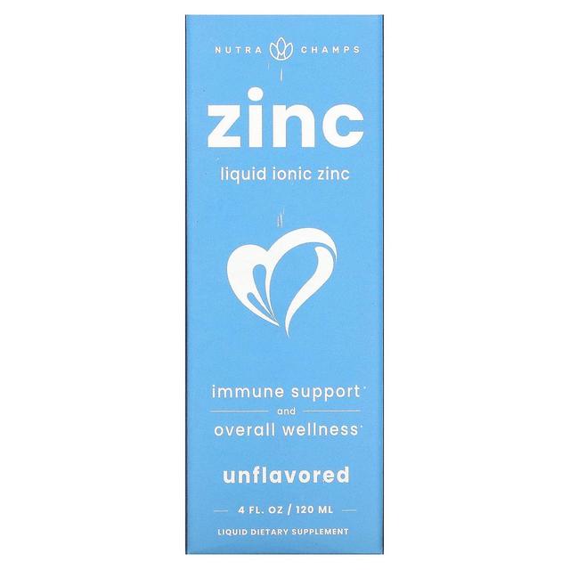 NutraChamps, Zinc, Líquido Iónico, Sin sabor, 4 fl oz (120 ml) on Productcaster.