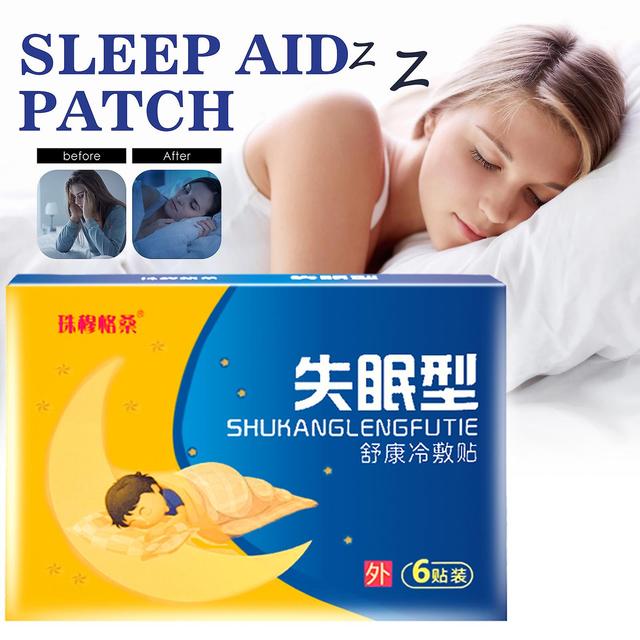 Qian Sleep Aid Patch Natural Relieve Nighttime Dreaminess Stress Anxiety Improve Insomnia Brain Relax Fast Good Sleep Patches on Productcaster.