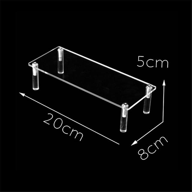 1-5 Tier Acrylic Display Stand Durable Display Rack For Cupcake Perfume Doll Transparent Trapezoidal Blind Box Storage Shelf 1layer Display rack on Productcaster.