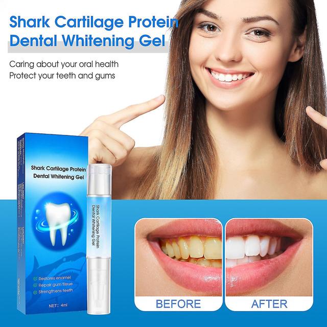 Shark Cartilage Protein Dental Whitening Gel - Gum Restore Repair Gel for Gum Health, Dental Pain Relief and Teeth Whitening 3pcs - 12ml on Productcaster.