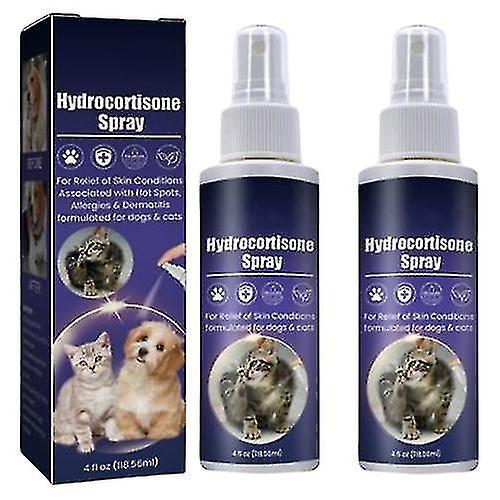 240ml Novo Spray de Hidrocortisona Combate Infecção, Mata Bactérias e Pára a Coceira, Proteção da Pele de Grau Veterinário, Sem Álcool, Não Irritan... on Productcaster.