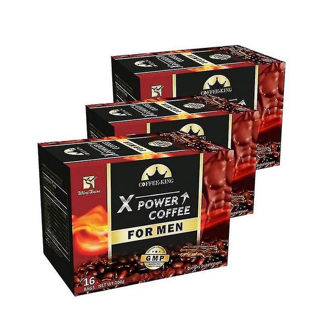 1-3sets X Power Coffee For Men Herbal Supplement Coffee Energy Improve Physical Performance And Arousal, Prolong Sexual Pleasure Instant Black Coffee on Productcaster.