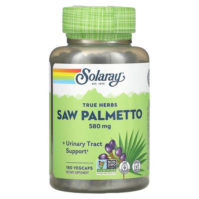 Solaray, Saw Palmetto, 580 mg, 180 VegCaps on Productcaster.