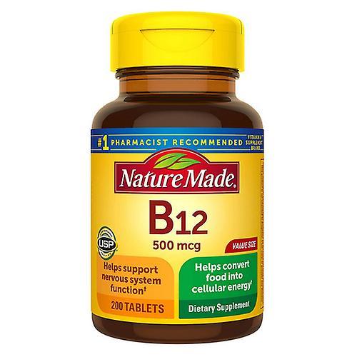 Nature Made Vitamin B-12,500 mcg, 200 Tabs (Paquete de 1) on Productcaster.