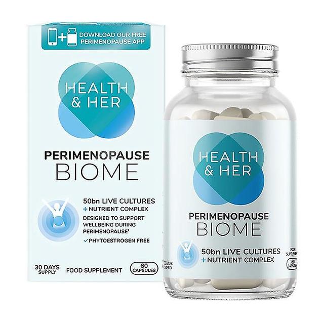 Health & Her Perimenopause Biome Food Supplement 60 Capsules on Productcaster.