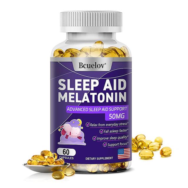 Vorallme Melatonin - Kosttillskott för att förbättra sömnen, stödja tvångssömn på natten, lindra humör och stress, och öka immunitet 60 Count-1 bottle on Productcaster.