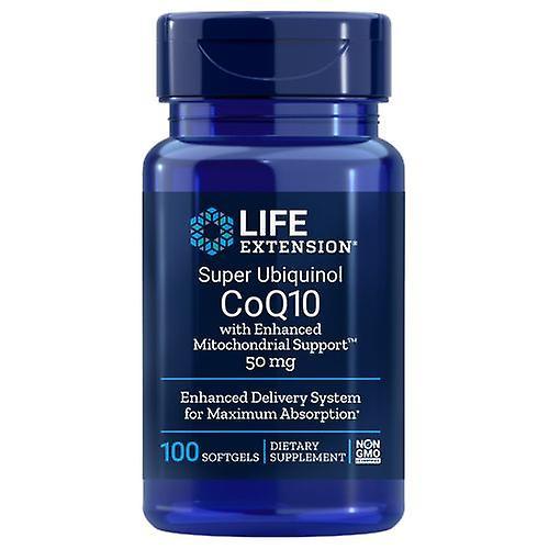 Life Extension Super Ubichinol CoQ10,50 mg, Wzmocnione wsparcie mitochondriów 100 kapsułek żelowych (zestaw 2 szt.) on Productcaster.