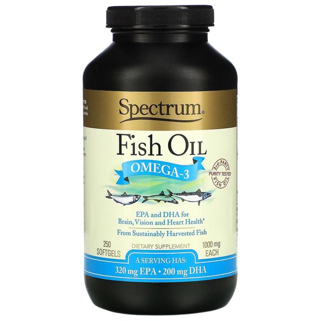 Spectrum Essentials, Óleo de Peixe, Omega-3, 1.000 mg, 250 Cápsulas gelatinosas on Productcaster.