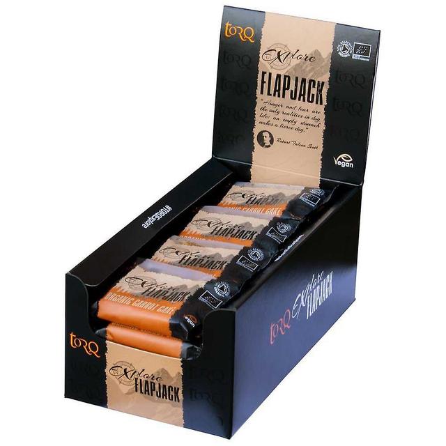 Torq Explore Flapjack Organic 65g 20 Units Vegan High Nutrition Energy Bars Box Carrot Cake on Productcaster.