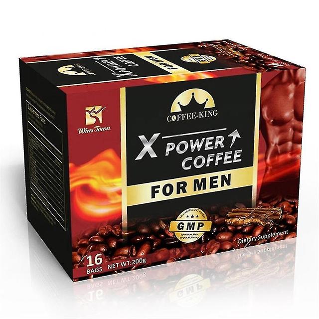 Woosien 1-5Boxes X Power Coffee for Men Ginseng Maca Relieve Stress Energy Sexual Desire 1Box on Productcaster.