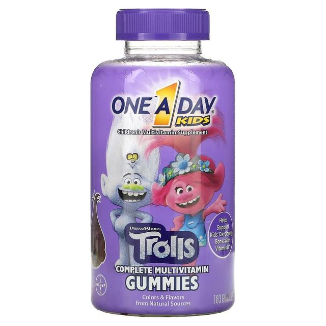 One A Day Um dia, multivitamínico completo para crianças, Trolls, 180 Gummies on Productcaster.