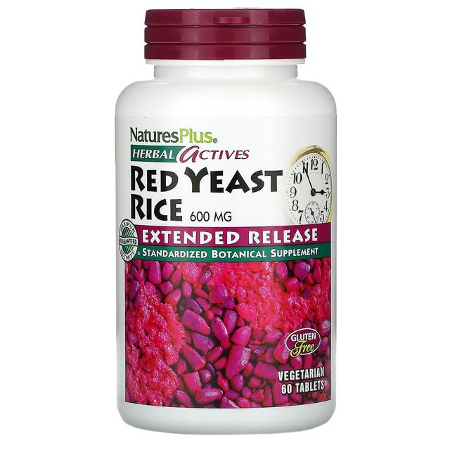 Nature's Plus NaturesPlus, Herbal Actives, Red Yeast Rice, 600 mg, 60 Vegetarian Tablets on Productcaster.