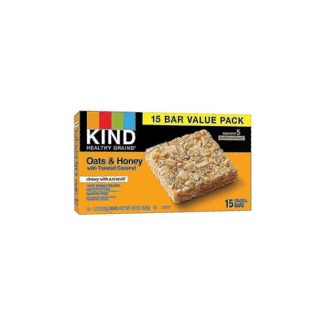 Kind healthy grains bars oats & honey with toasted coconut granola bars, 15 ea on Productcaster.