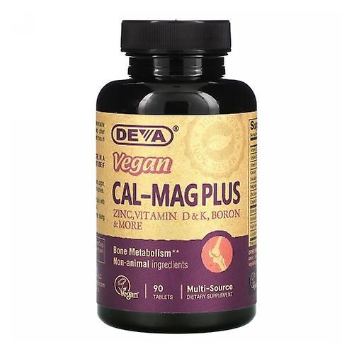 Deva Vegan Vitamins Vegan, Cal-Mag Plus, 90 Tab (Pack of 6) on Productcaster.