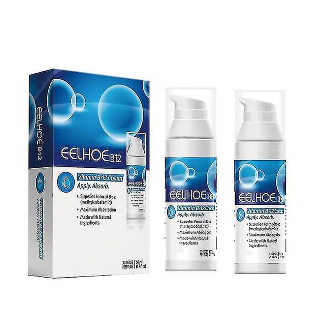 Eelhoe Vitamin B12 Cream alivia el enrojecimiento de la piel, picazón, picazón, repara la piel Psoriasis Care Cream 2pcs on Productcaster.