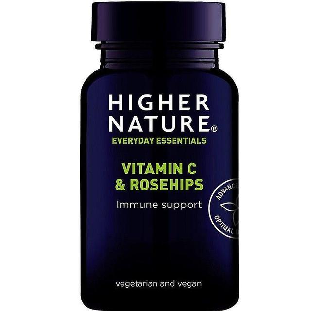 Higher Nature Vitamin C & Rose Hips Vegan Tabs 90 (RC1090) on Productcaster.