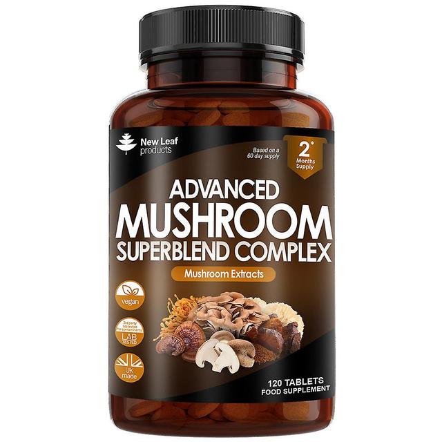 New Leaf Products Mushroom complex - superblend of 6 mushroom extracts - 120 high potency tablets on Productcaster.