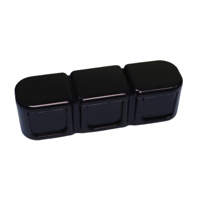 Roadoor Pill Storage Box Sturdy Solid Color Separated Store Pills Reusable Moisture Resistant Medicine Organ Black on Productcaster.