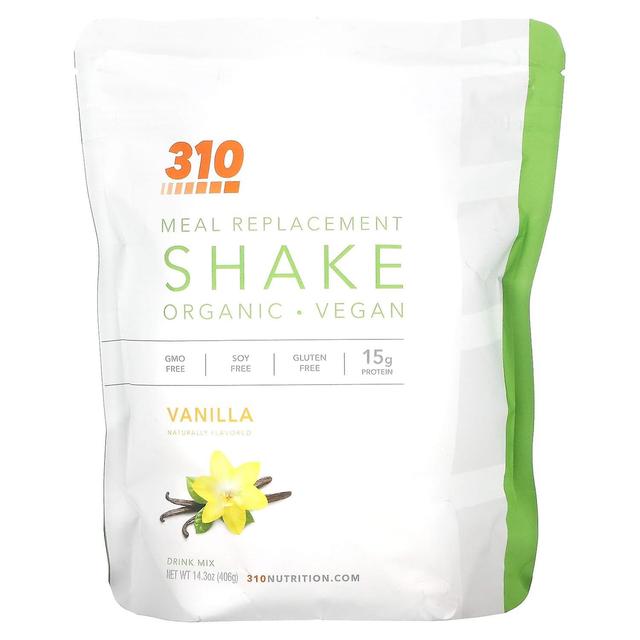 310 Nutrition 310 Näring, Måltidsersättningsshake, Vanilj, 14.3 oz (406 g) on Productcaster.