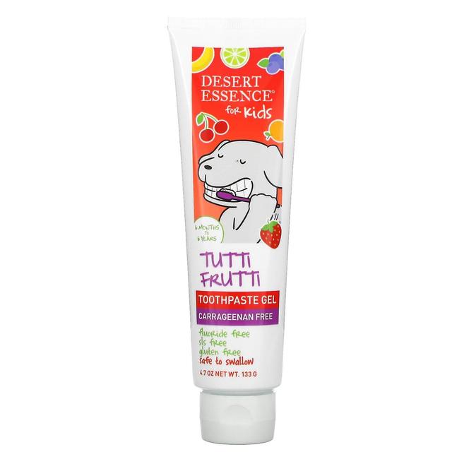 Desert Essence, Kids, Toothpaste Gel, Tutti Frutti, 4.7 oz (133 g) on Productcaster.