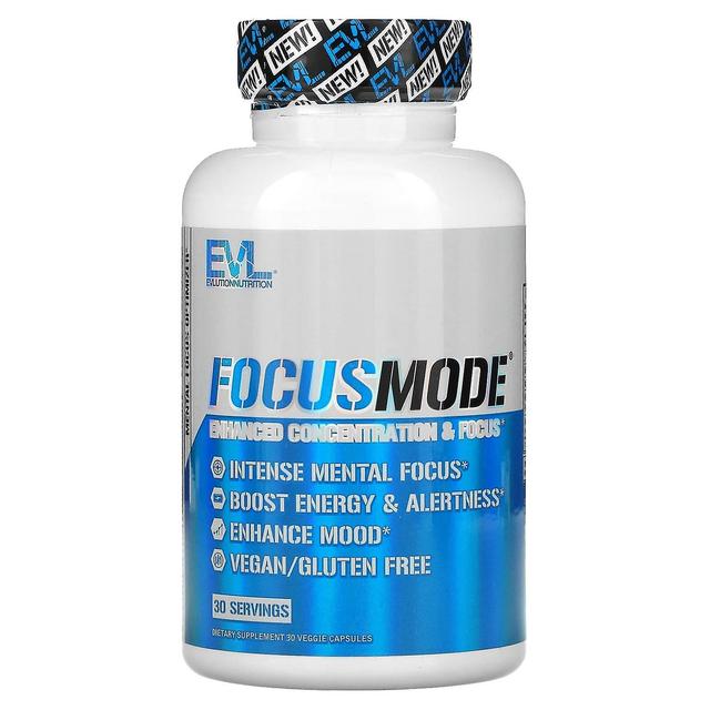 EVLution Nutrition, FocusMode, 30 Veggie Capsules on Productcaster.