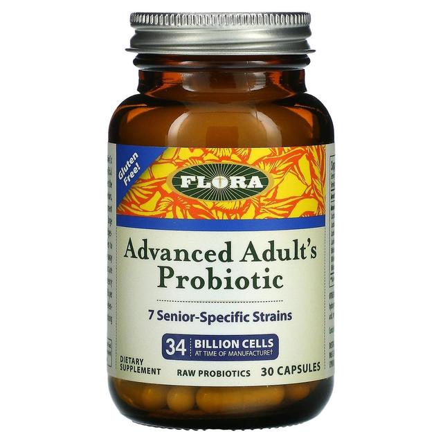 Flora, Advanced Adult's Probiotic, 34 Billion Cells, 30 Capsules on Productcaster.