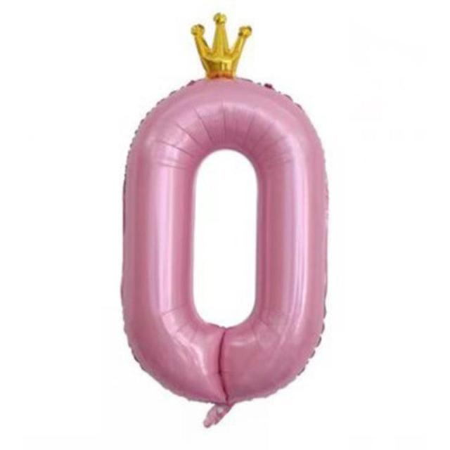 Big Pink Number Balloons Self-sealing Decorative Balloons Non-harm Decorative Balloons num10 on Productcaster.