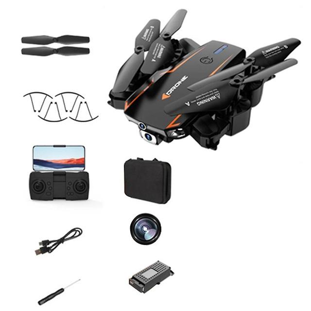 Portable Black/oranges Drone-camera With Bag 360 Flip Speed Adjustment Quadcopters Gifts For Kids Adults Black Single8K 1B on Productcaster.