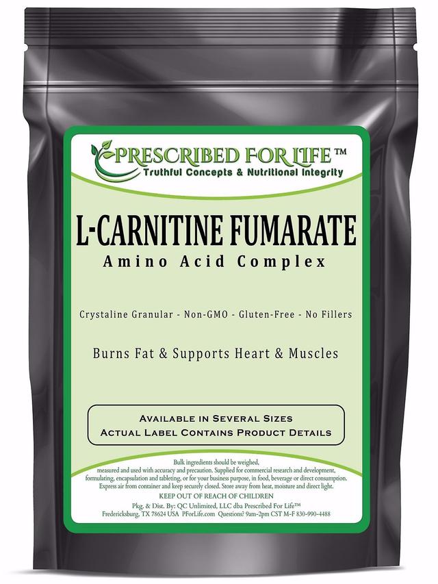 Prescribed For Life Carnitina fumarato (L)-aminoácidos pó de gestão de peso cristalino 2 kg (4.4 lb) on Productcaster.