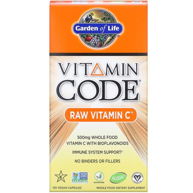 Garden of Life, Vitamin Code, RAW Vitamin C, 500 mg, 120 Vegan Capsules on Productcaster.