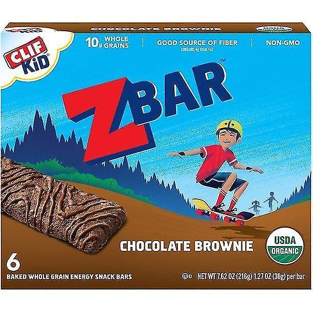 Clif kid zbar biologische mueslirepen, snacks voor kinderen, chocolade brownie, 6 ct, 1.27 oz on Productcaster.