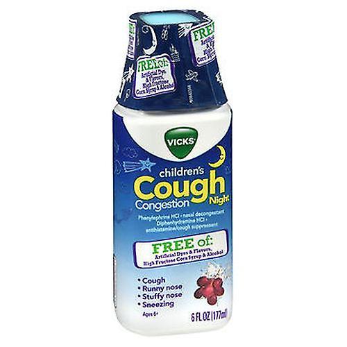 Vicks Children's Cough Congestion Night Liquid, 6 oz (paquete de 1) on Productcaster.