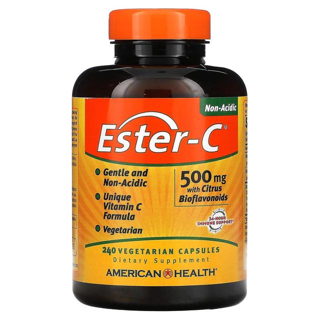 American Health, Ester-C with Citrus Bioflavonoids, 500 mg, 240 Vegetarian Capsules on Productcaster.