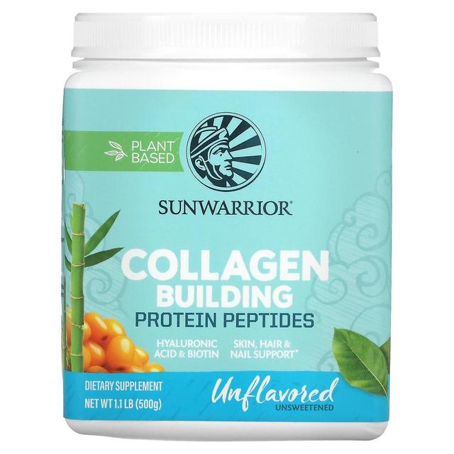 Sunwarrior, Collagen Building Protein Peptides, Unflavored, 1.1 lb (500 g) on Productcaster.