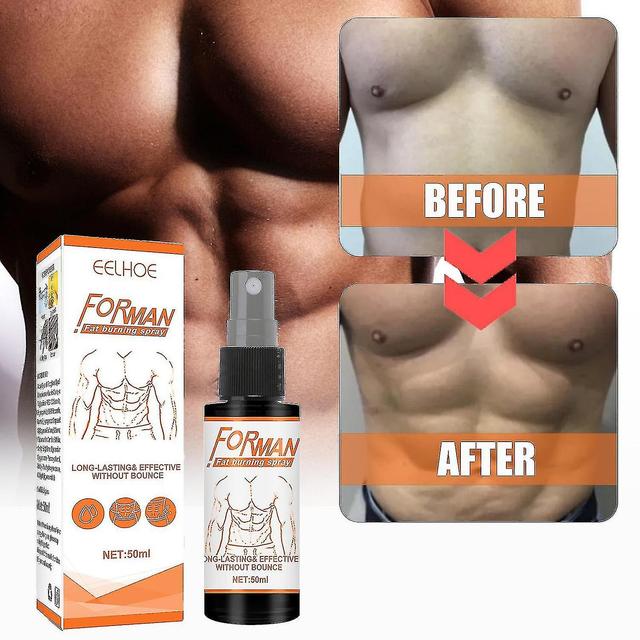 Youlaicai Eelhoe Men's Abs Spray Increase Muscle Body Care Waistline Fitness Shaping Cream Workout on Productcaster.