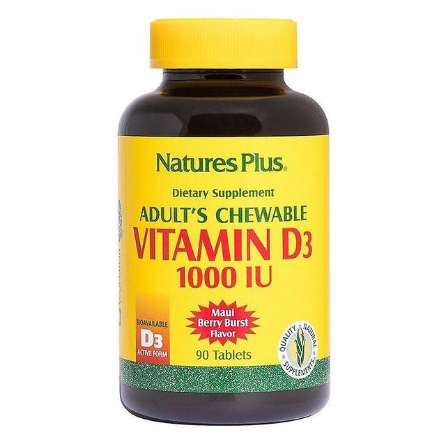 Nature's Plus Adulto Vitamina D3 1000iu Chewable 90 (1044) on Productcaster.