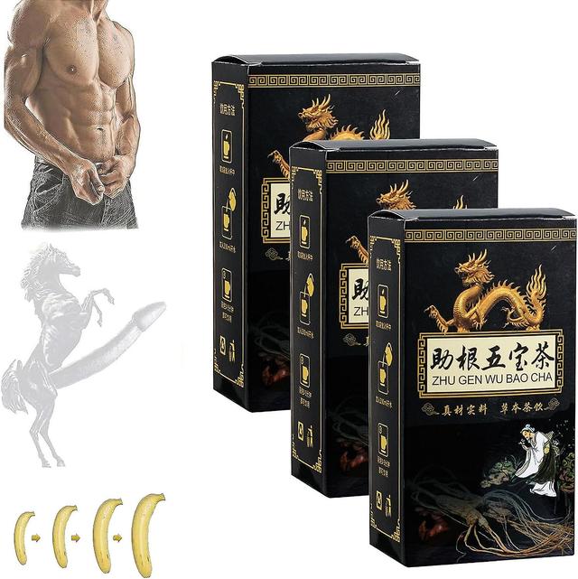 Mamusk Ginseng Five Treasures Tea Kidney Tea, Essentials Kidney Tea For Men, Liver And Kidney Care Tea, Goji Berry Nourishing Tea 3Box on Productcaster.