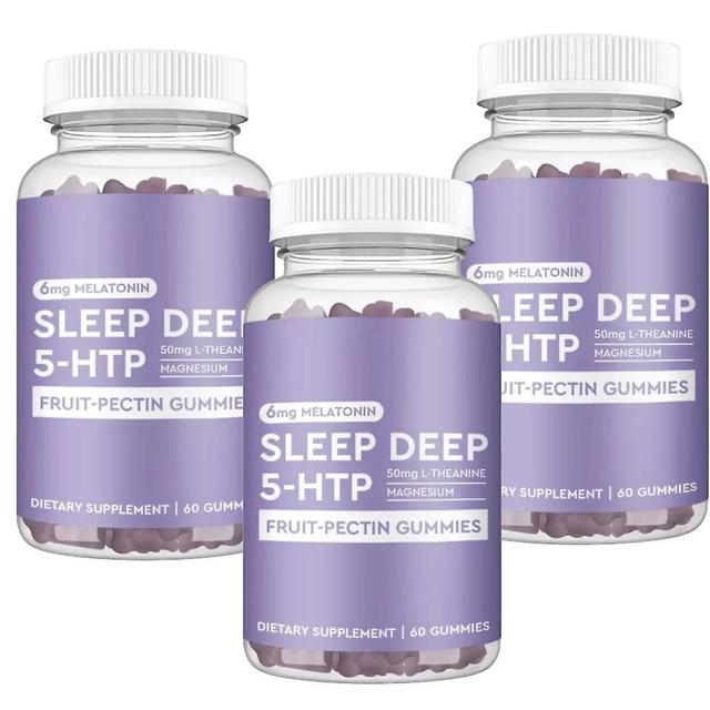 Melatonin Sleeping Pills Sleep Health Gummies Candy Relieve Stress Improve Sleep 3pcs on Productcaster.