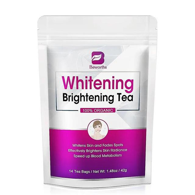 Eccpp 42days Herbal Whitening Tea Detoxing & Improving Digestion Antioxidant Anti-aging Skin Metabolism Achieve Baby Skin 14 bags on Productcaster.