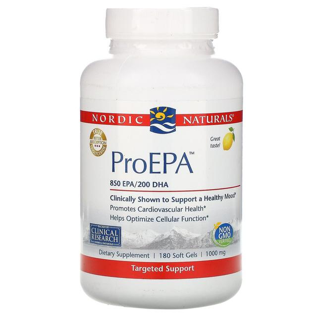 Nordic Naturals, ProEPA, Lemon , 1.000 mg, 180 Softgels on Productcaster.