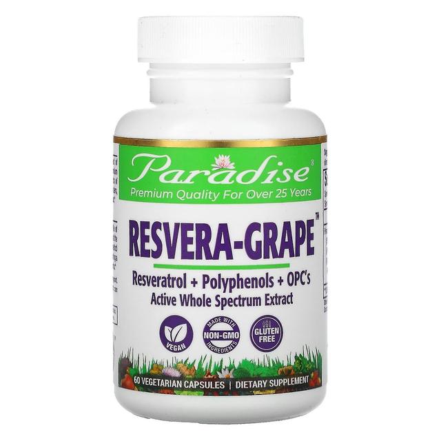 Paradise Herbs, Resvera-Grape, 60 capsule vegetariane on Productcaster.