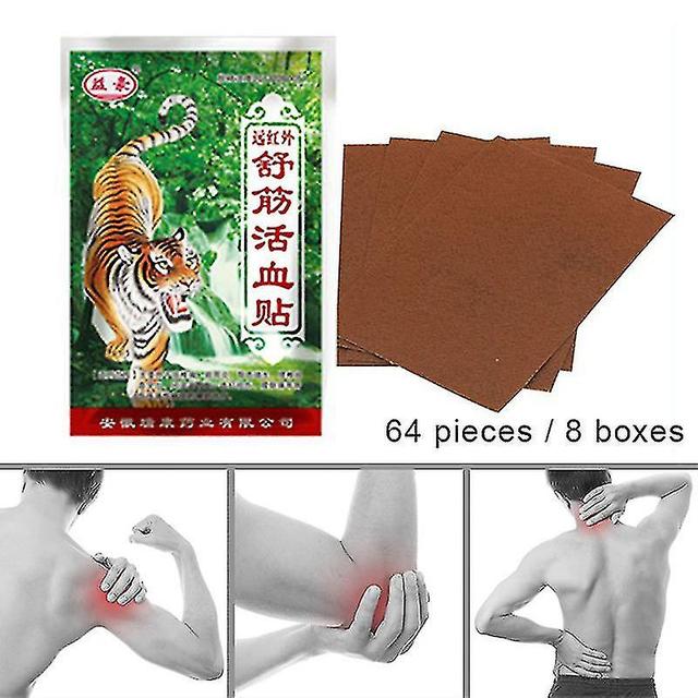 64 Pcs Tiger Balm blood circulation patch Far-infrared Paste Release Body Plaster on Productcaster.