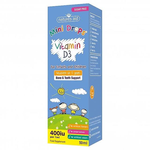 Natures Aid Mini Drops Vitamin D3 Drops, 50ml on Productcaster.