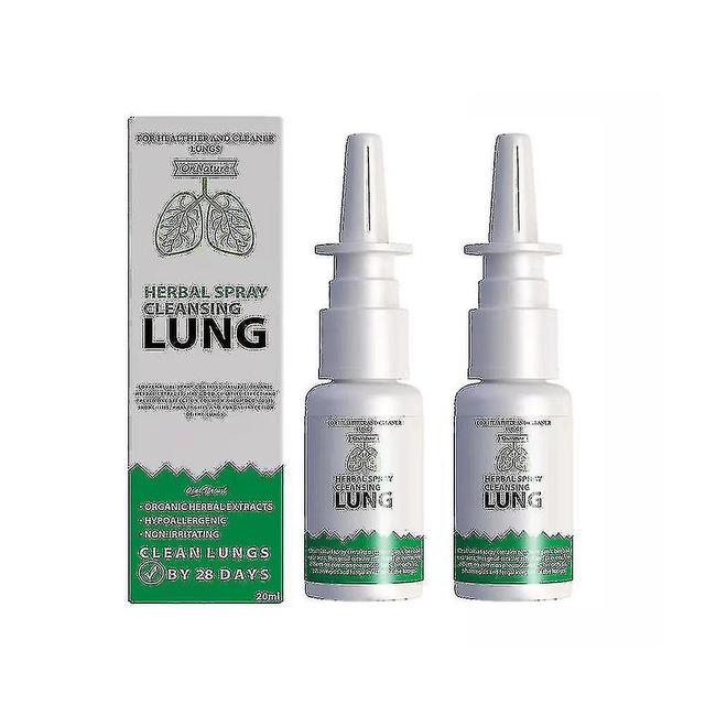 2x Lung Detox Herbal Cleanser Spray For Smokers Clear Nasal Congestion 20ml on Productcaster.